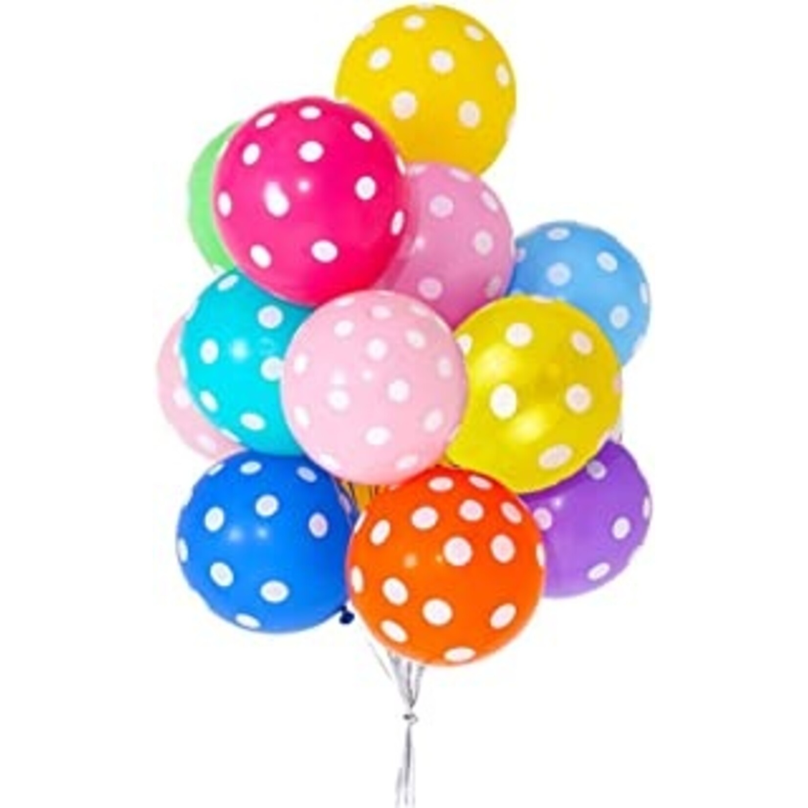 Polka Dots 12 Inches Party Balloons (8 Pieces)