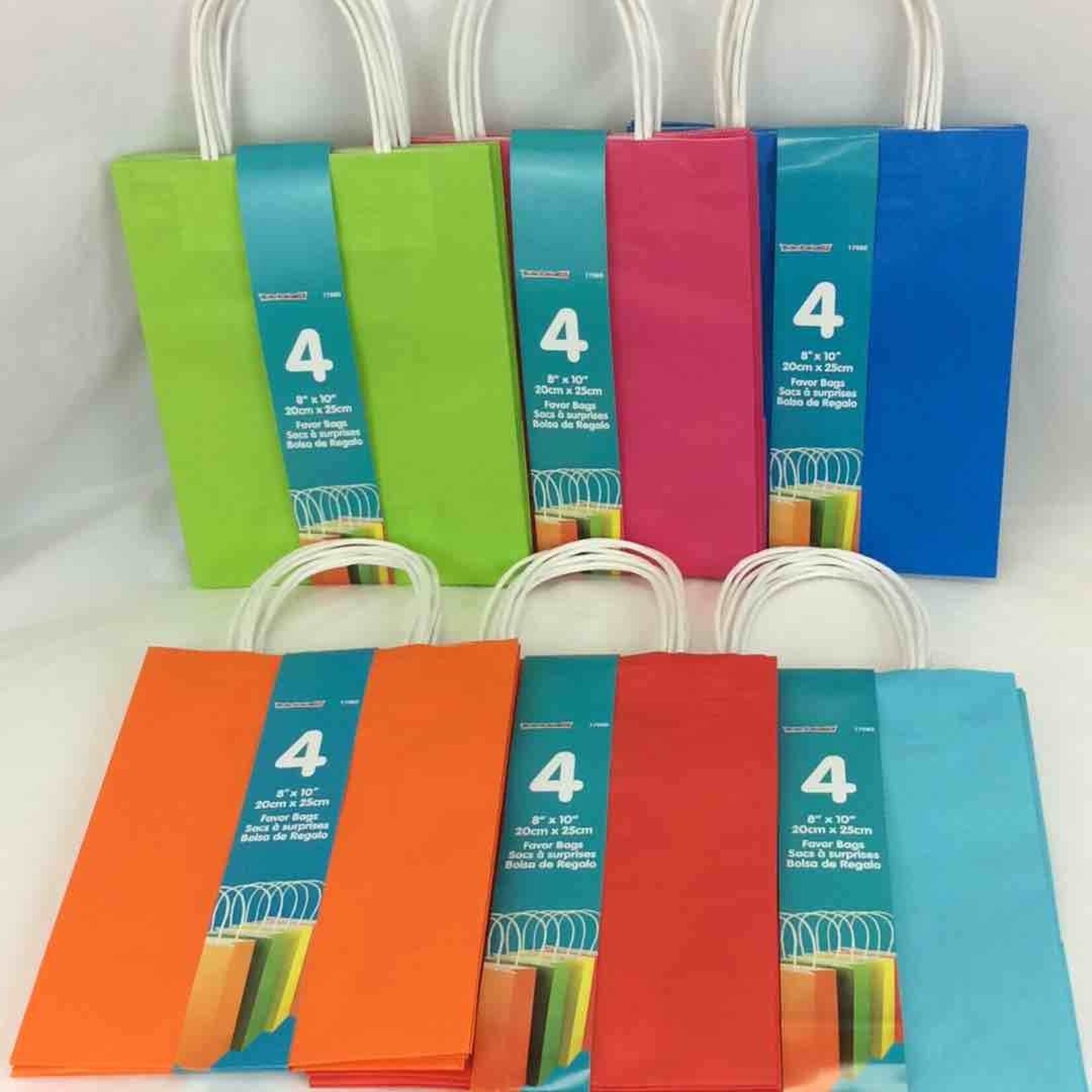 Kraft Favor Bags  4CT (8"x10")