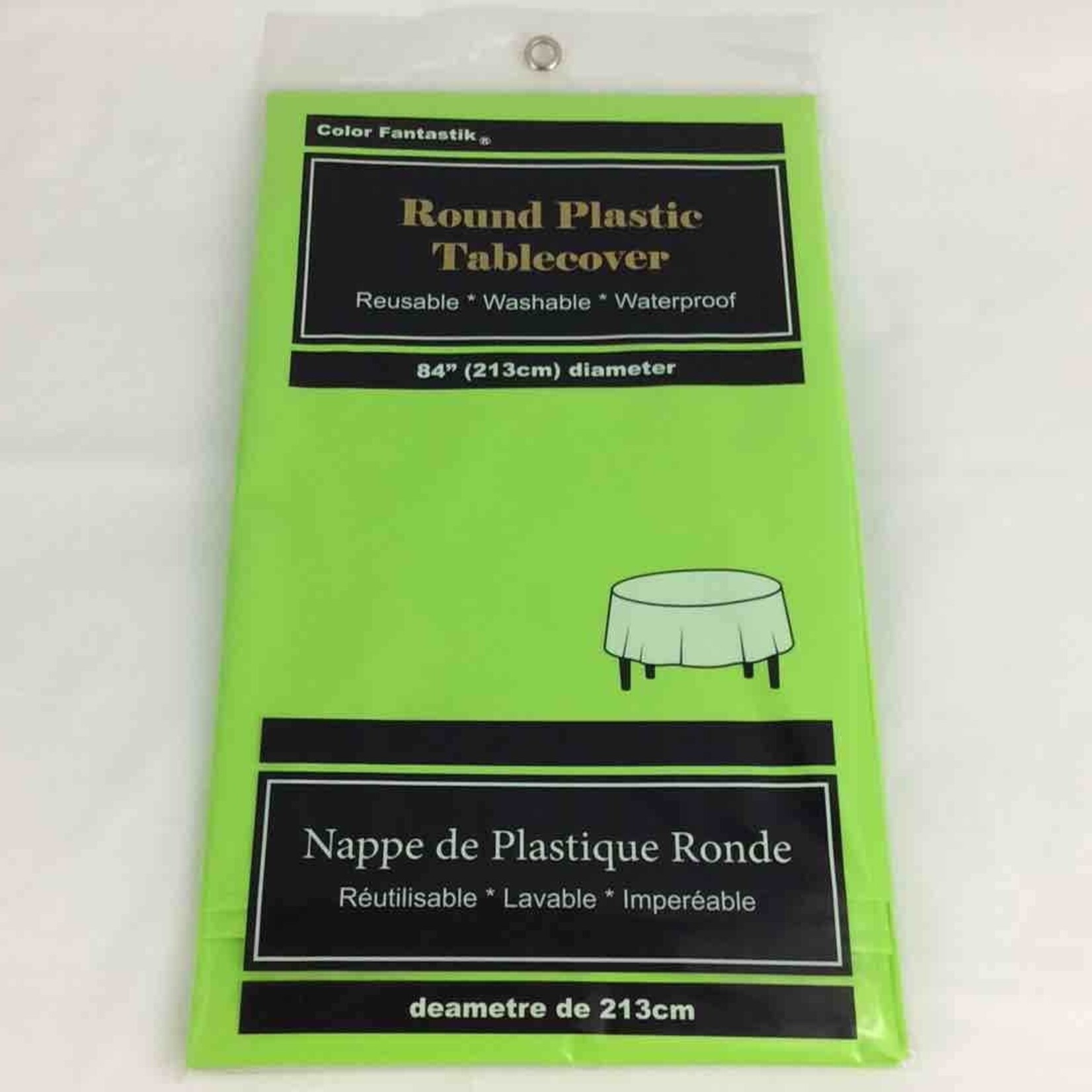 Vinyl Table Cover 84 Inch Round