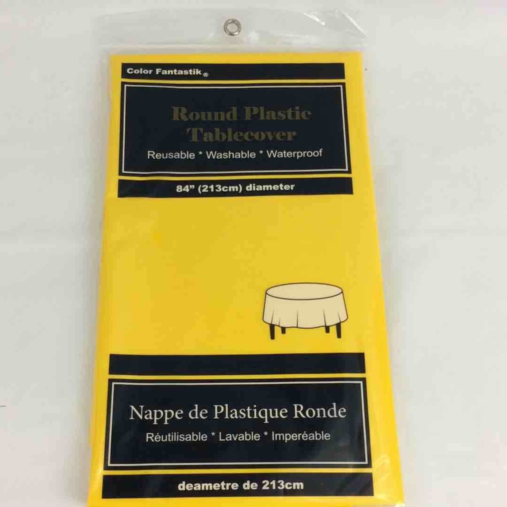 Vinyl Table Cover 84 Inch Round