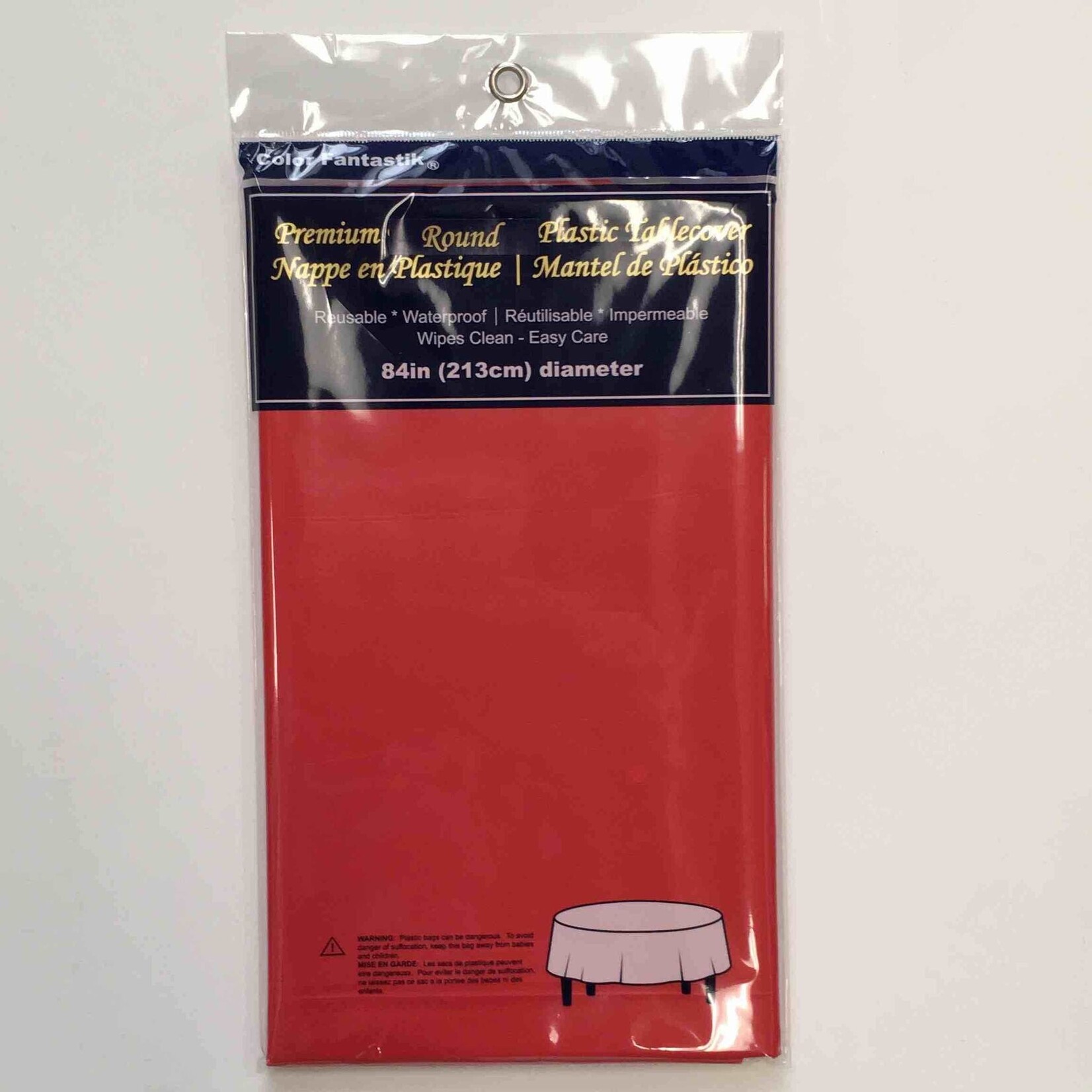 Vinyl Table Cover 84 Inch Round
