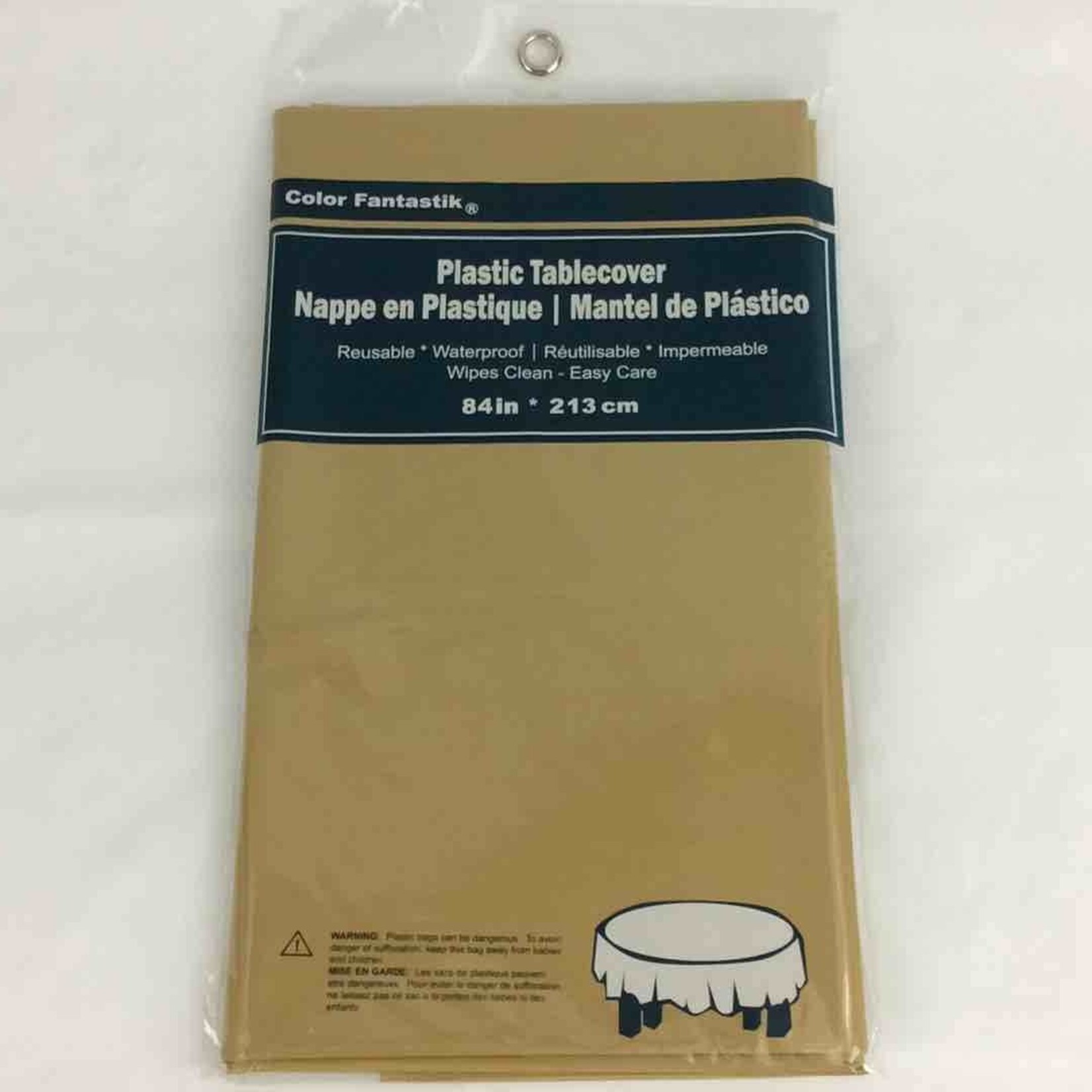 Vinyl Table Cover 84 Inch Round