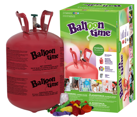 Balloon time clearance helium