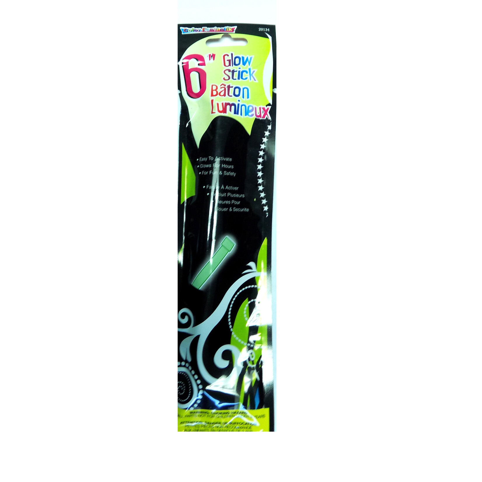 Glow Stick Assorted Colours 6 Inches