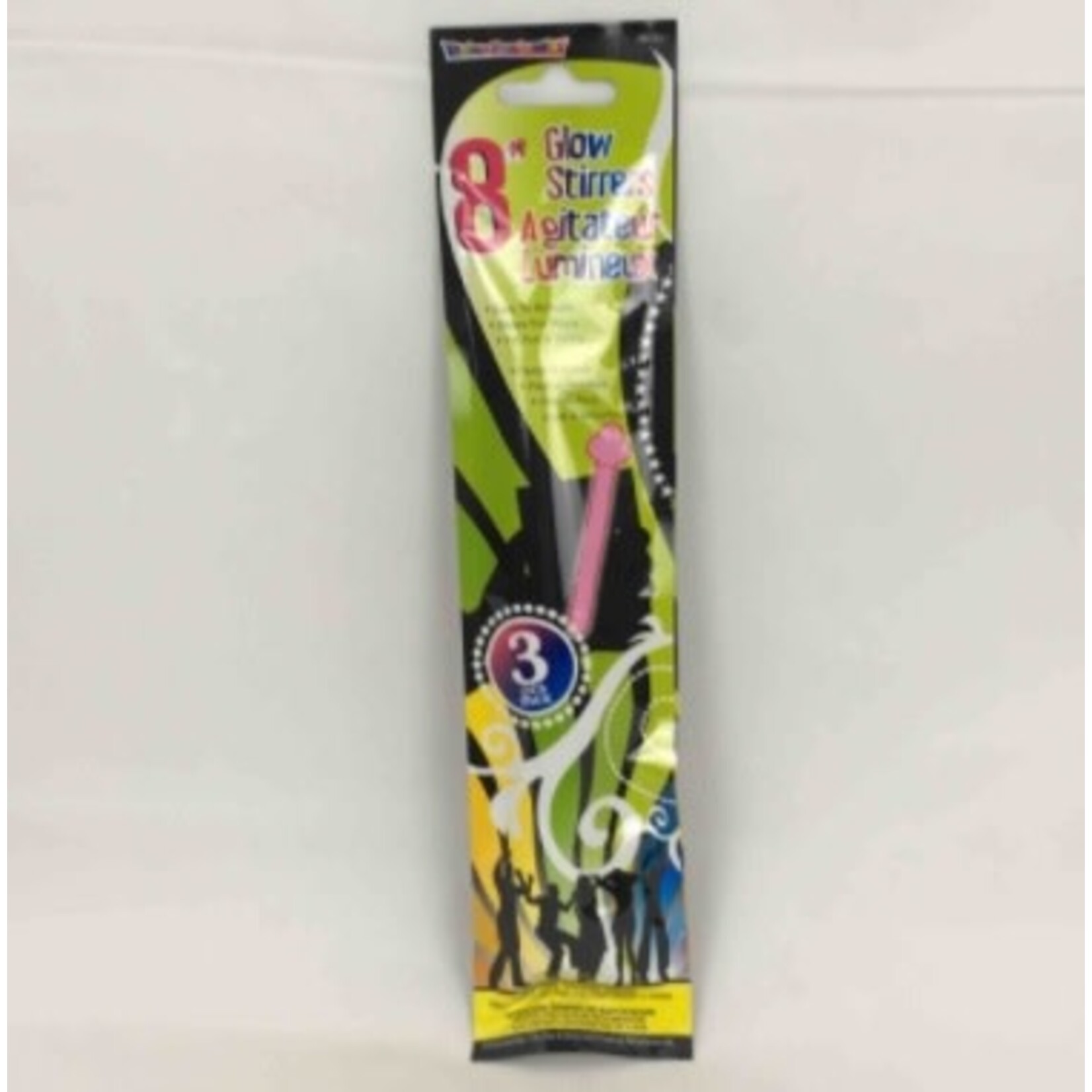 Glow Stirrers Assorted Colours 8 Inches