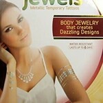 Hot Jewels Metallic Tattoos  Gold and Silver 8 x 8 Inches Tribal