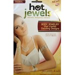 Hot Jewels Metallic Tattoos  Gold and Silver 8 x 8 Inches Tribal