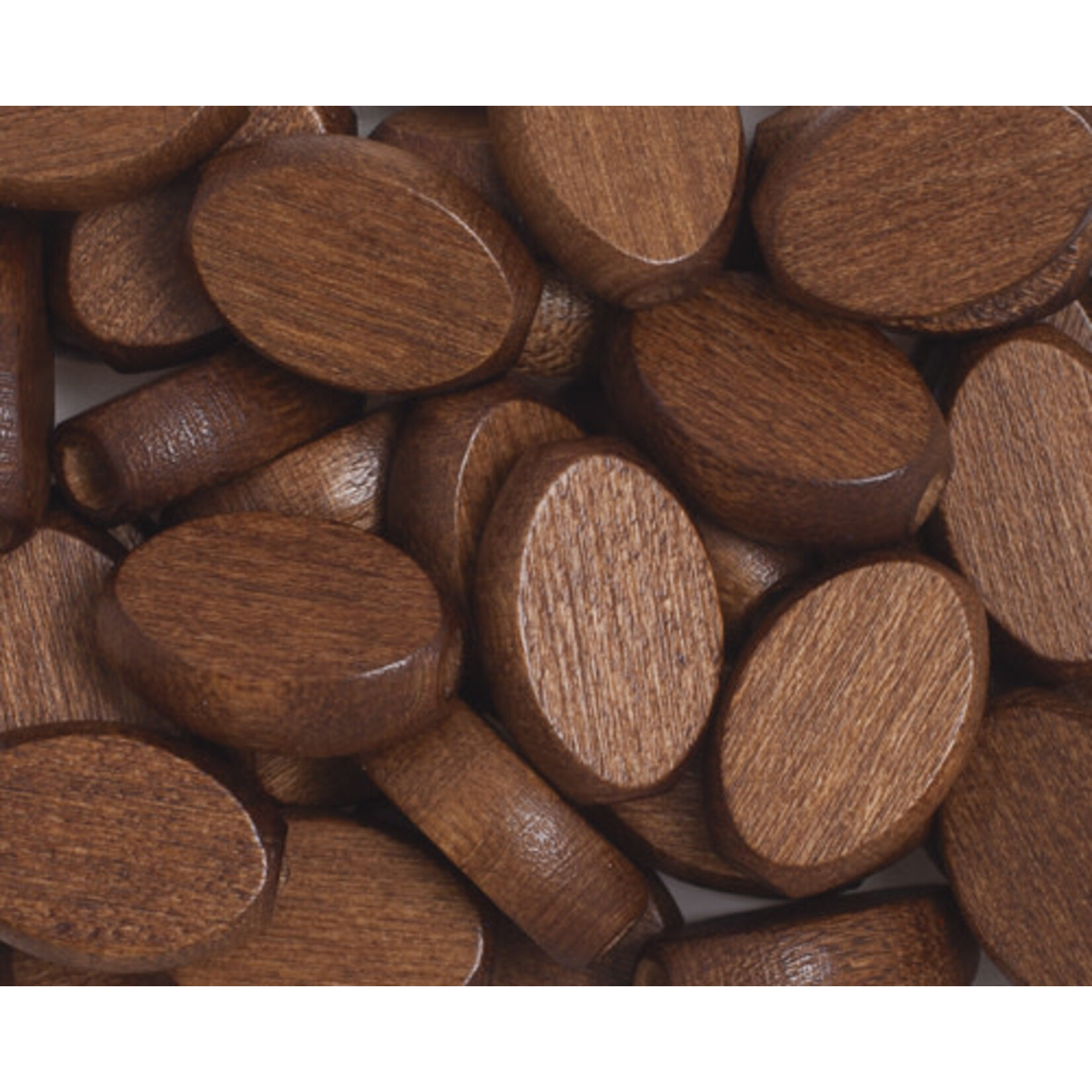 Wooden Flat Oval Bead 10x15mm  (24 pcs)