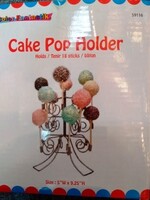 Fancy Cake Pop Holder Silver 4.75X5.5X6.25 Inches