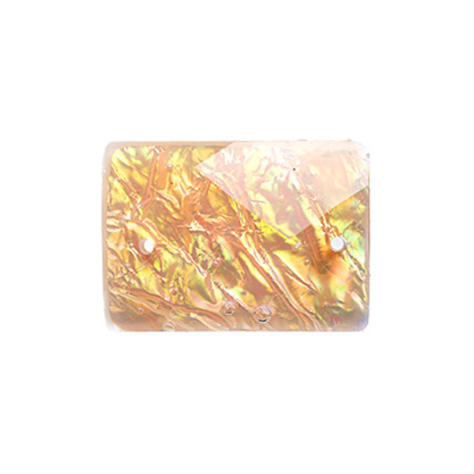 Dichroic Style Sew-On Stone 15 x 21 mm Rectangle (10 Piece)