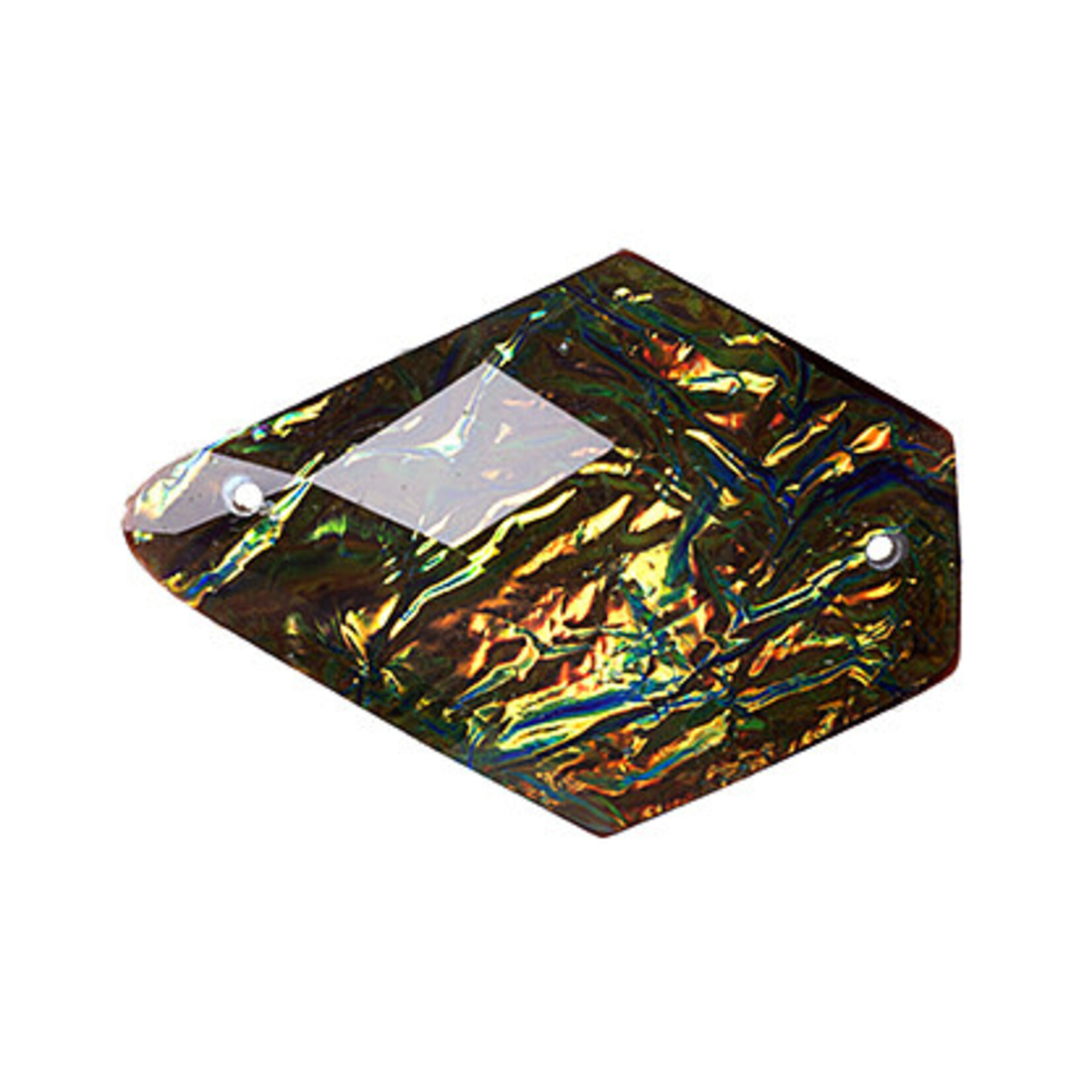 Dichroic Style Sew-On Stone 20 x 28 mm Drop (10 Piece)