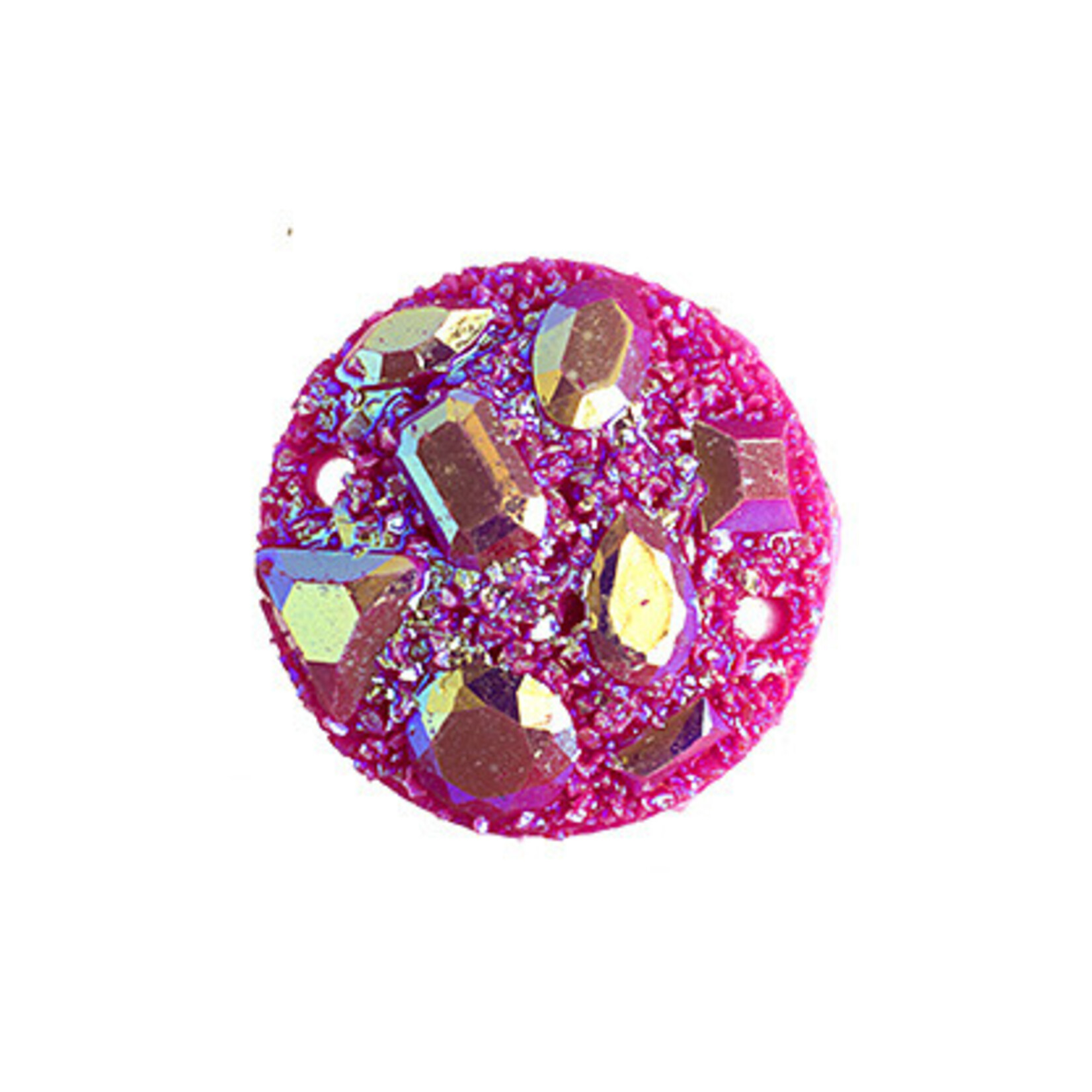 Moon Rock Resin Sew-On Stone 20 mm Round (10 Pieces)