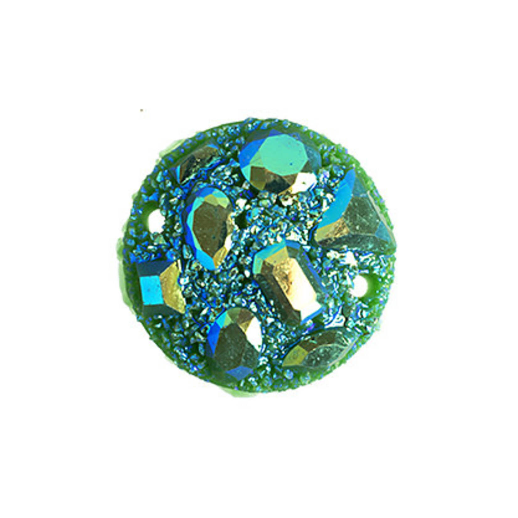 Moon Rock Resin Sew-On Stone 20 mm Round (10 Pieces)