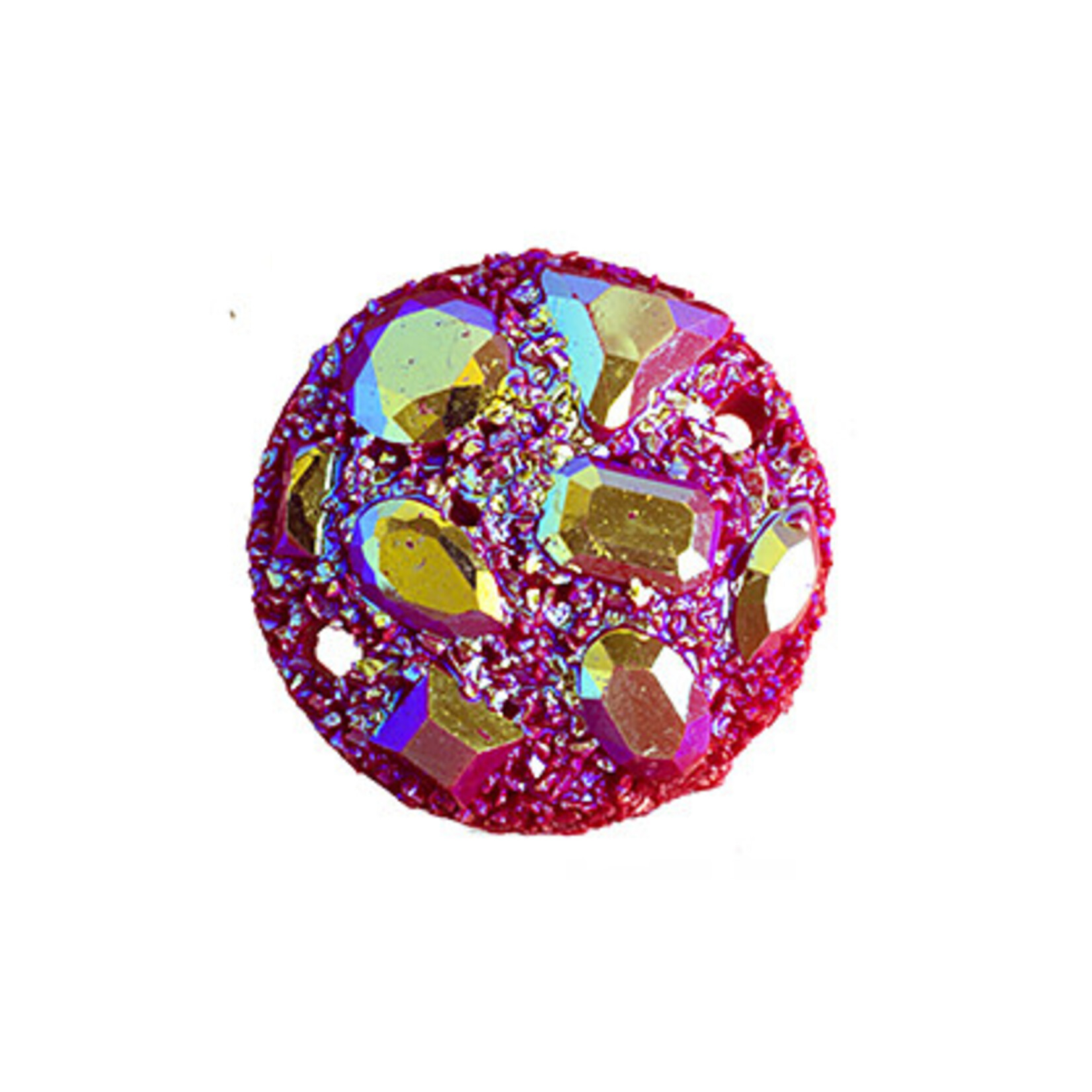 Moon Rock Resin Sew-On Stone 20 mm Round (10 Pieces)