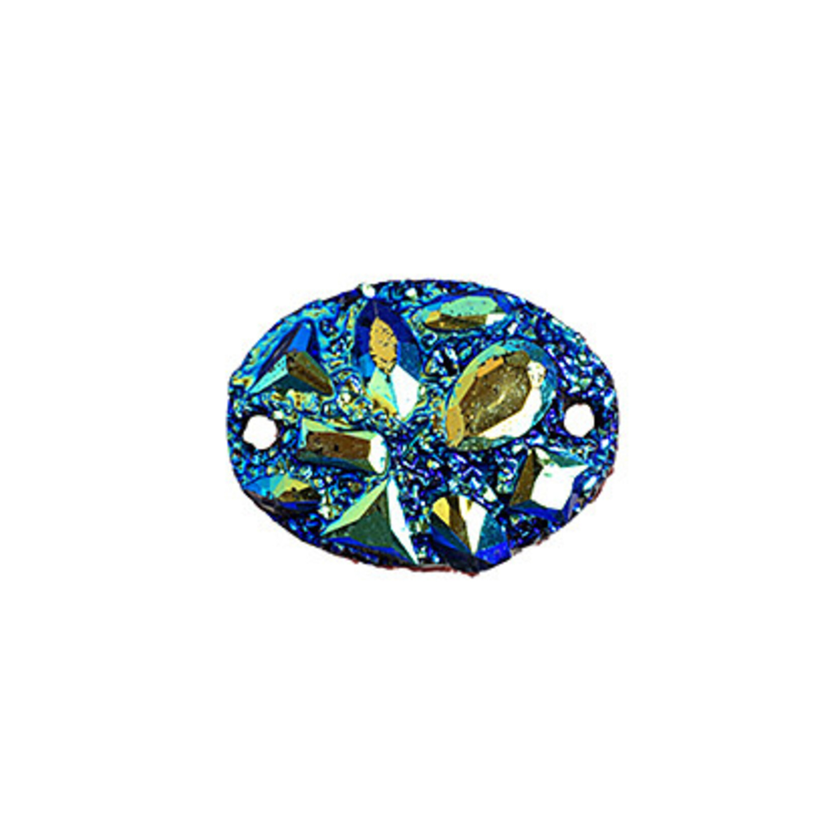 Moon Rock Resin Sew-On Stone 13 x 18 mm Oval (10 Pieces)