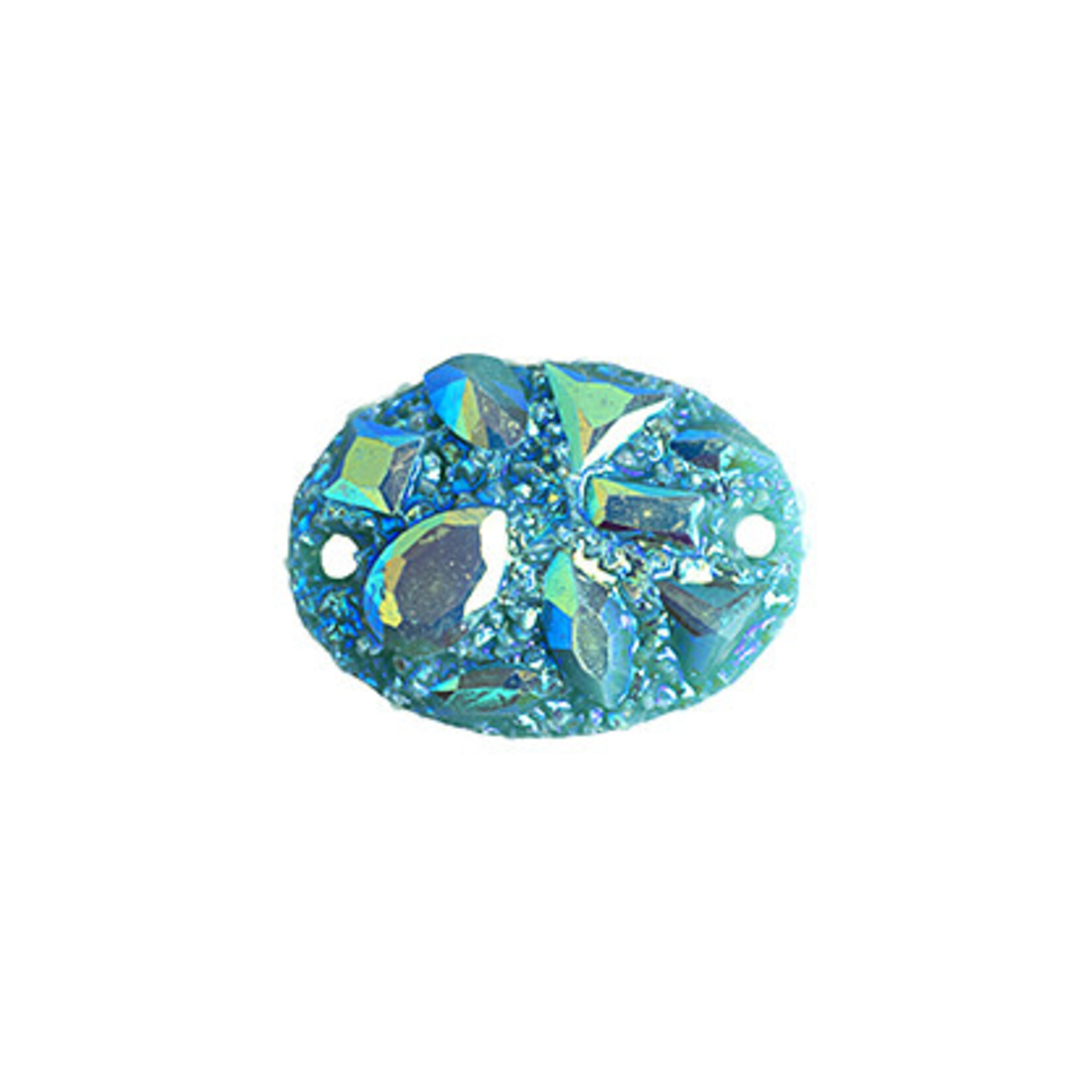 Moon Rock Resin Sew-On Stone 13 x 18 mm Oval (10 Pieces)