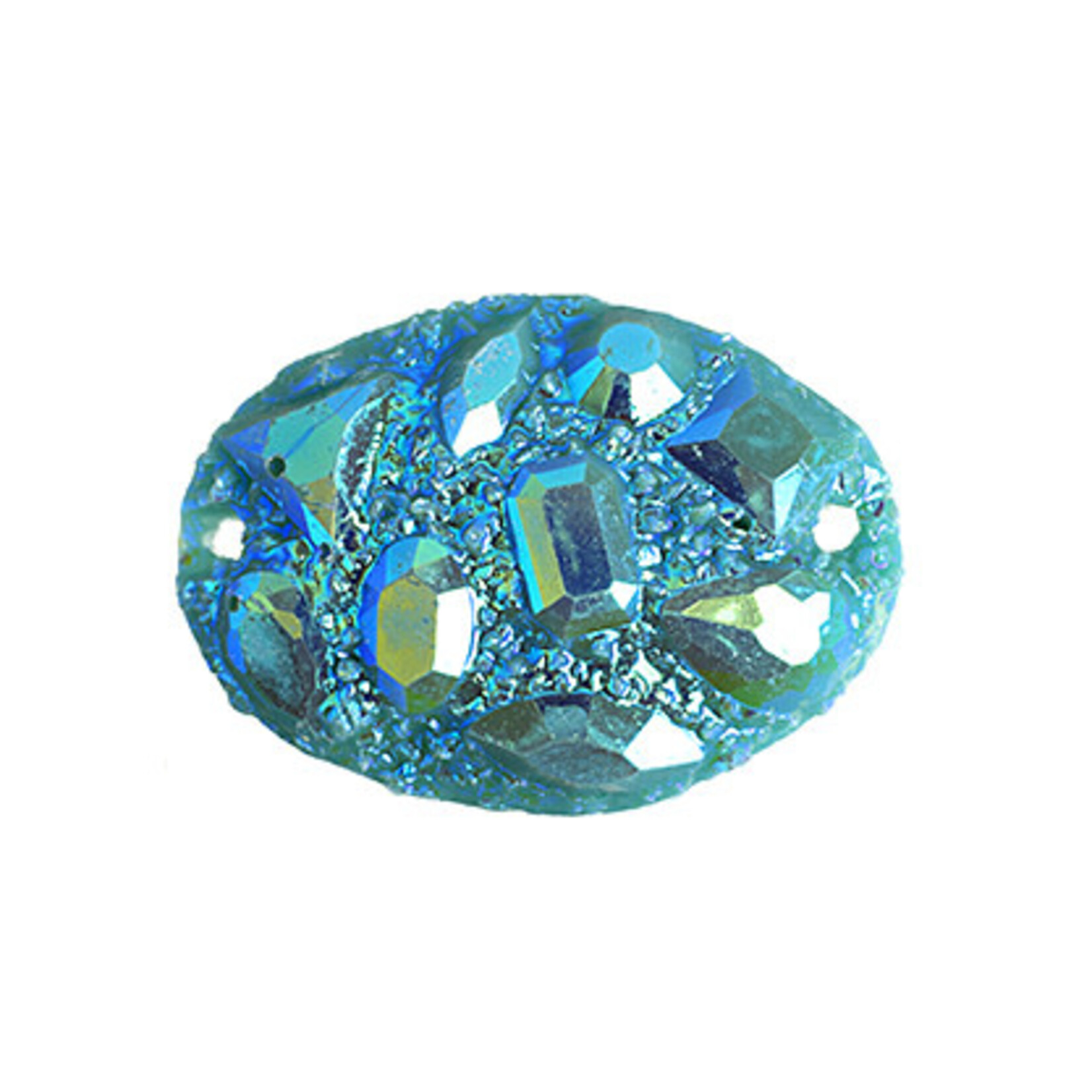Moon Rock Resin Sew-On Stone 18 x 25 mm Oval (10 Pieces)