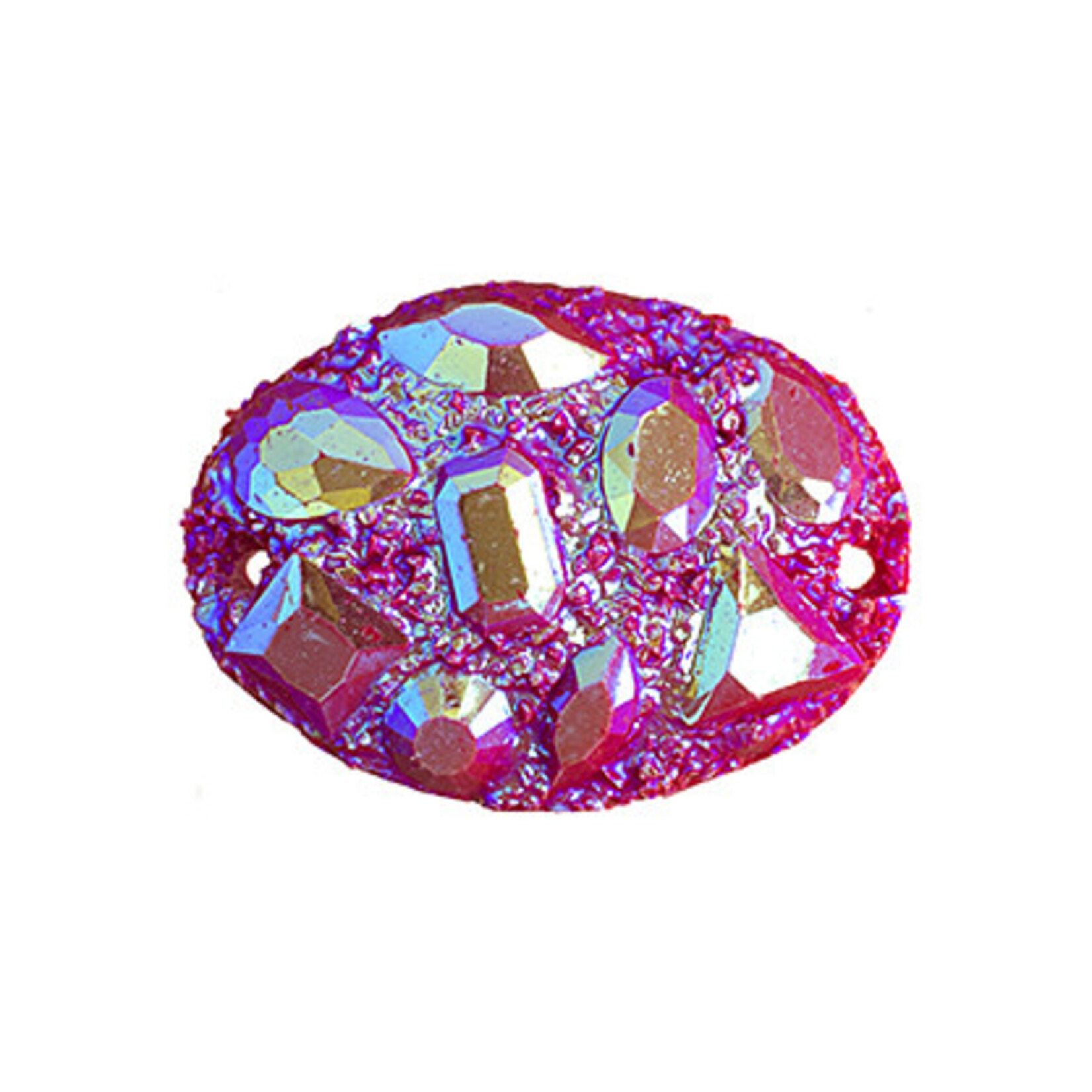 Moon Rock Resin Sew-On Stone 18 x 25 mm Oval (10 Pieces)