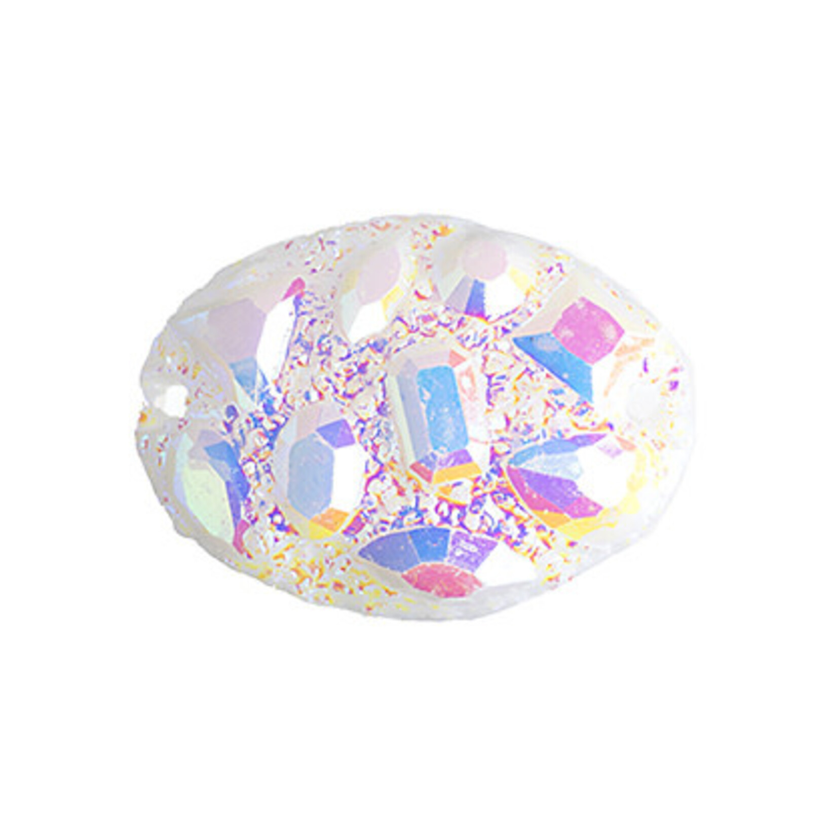 Moon Rock Resin Sew-On Stone 18 x 25 mm Oval (10 Pieces)