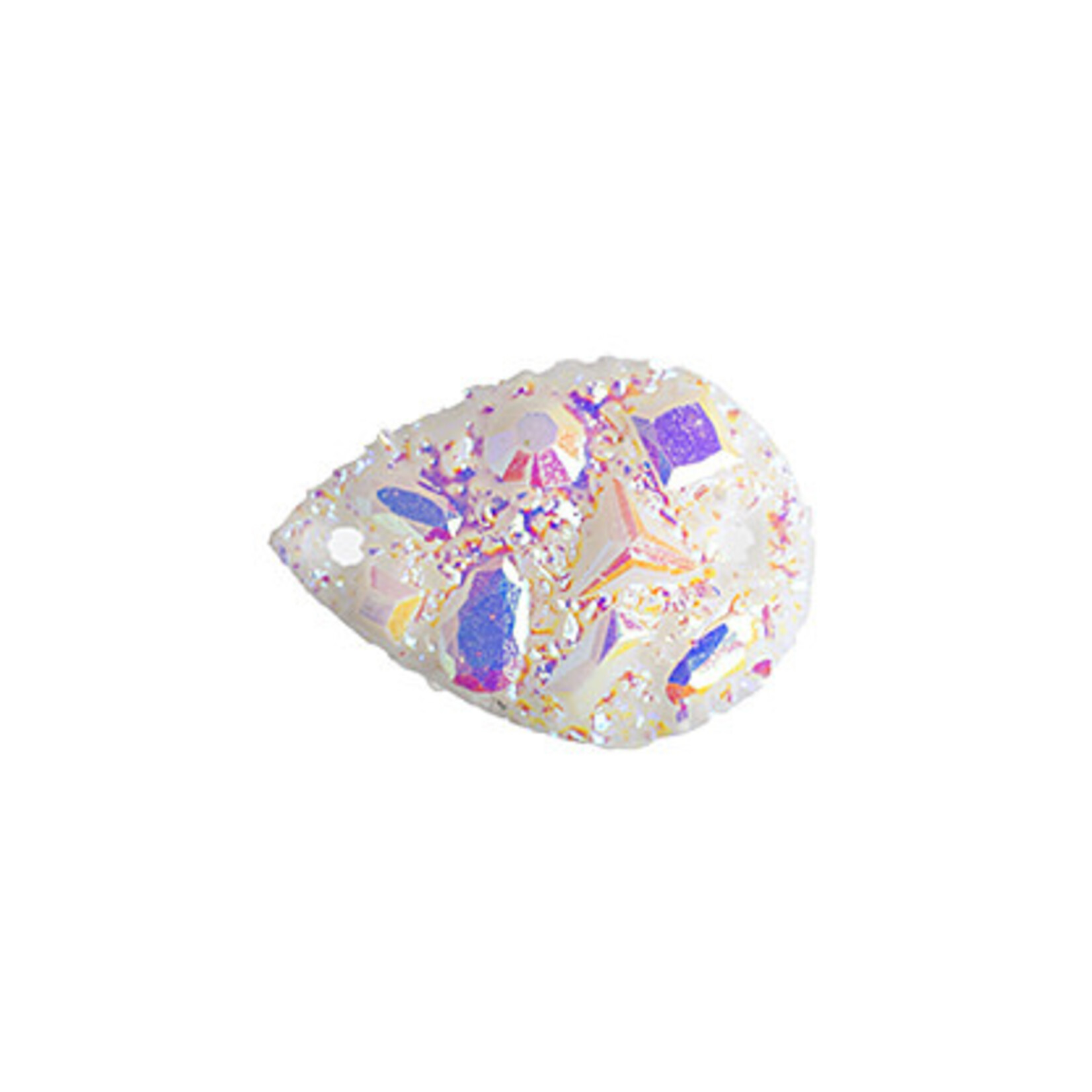 Moon Rock Resin Sew-On Stone  13 x 18 mm Drop (10 Pieces)