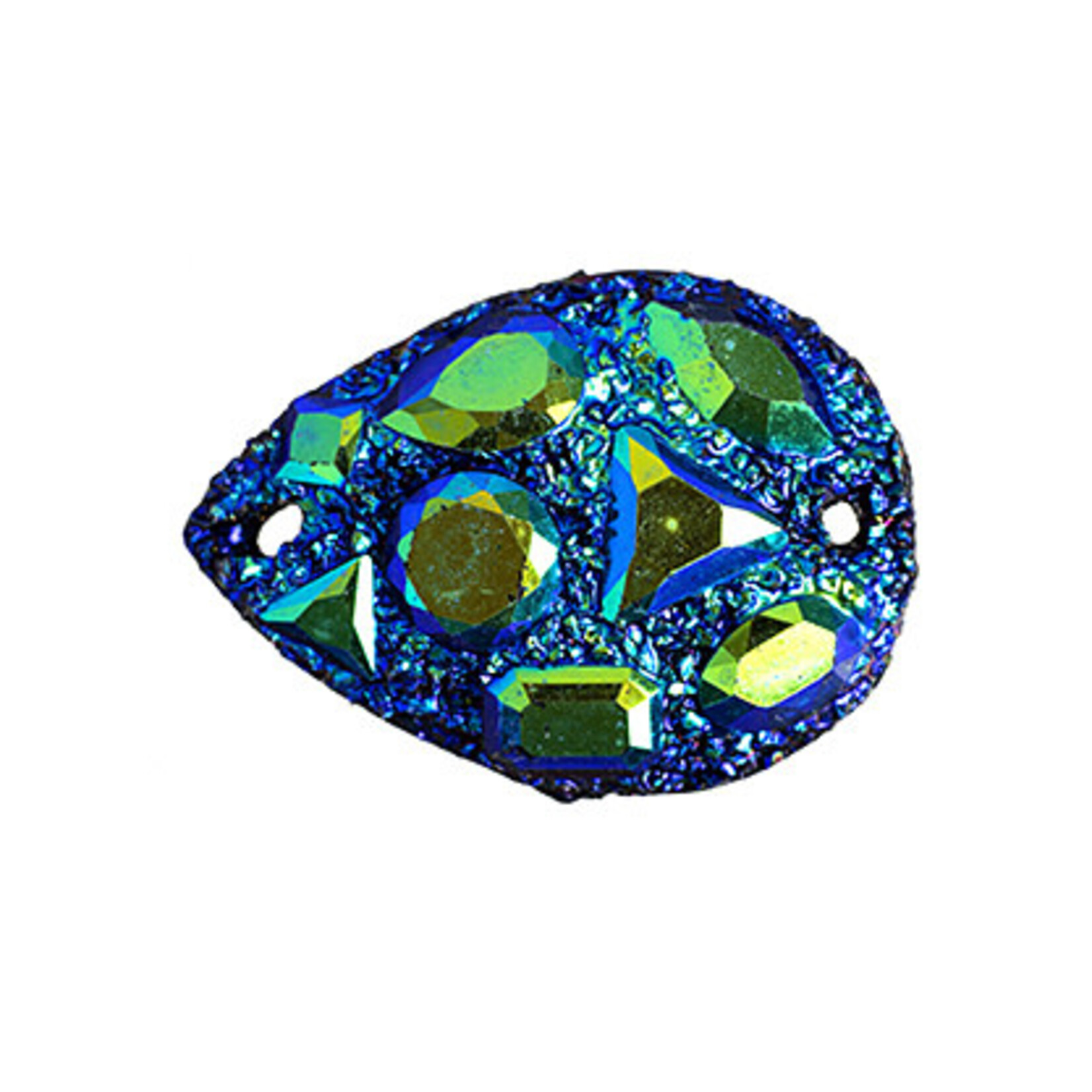 Moon Rock Resin Sew-On Stone 18 x 25 mm Drop (10 Pieces)