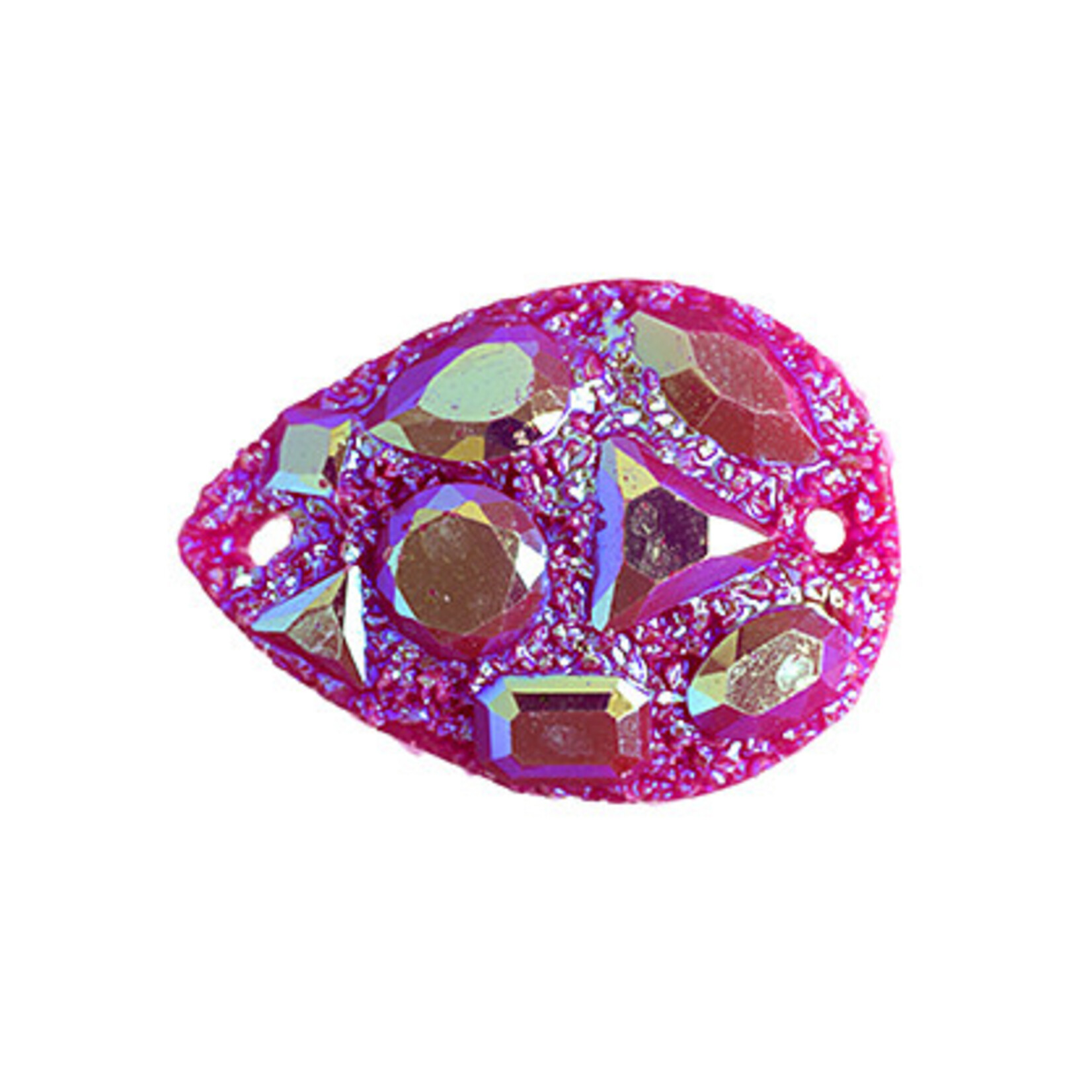 Moon Rock Resin Sew-On Stone 18 x 25 mm Drop (10 Pieces)