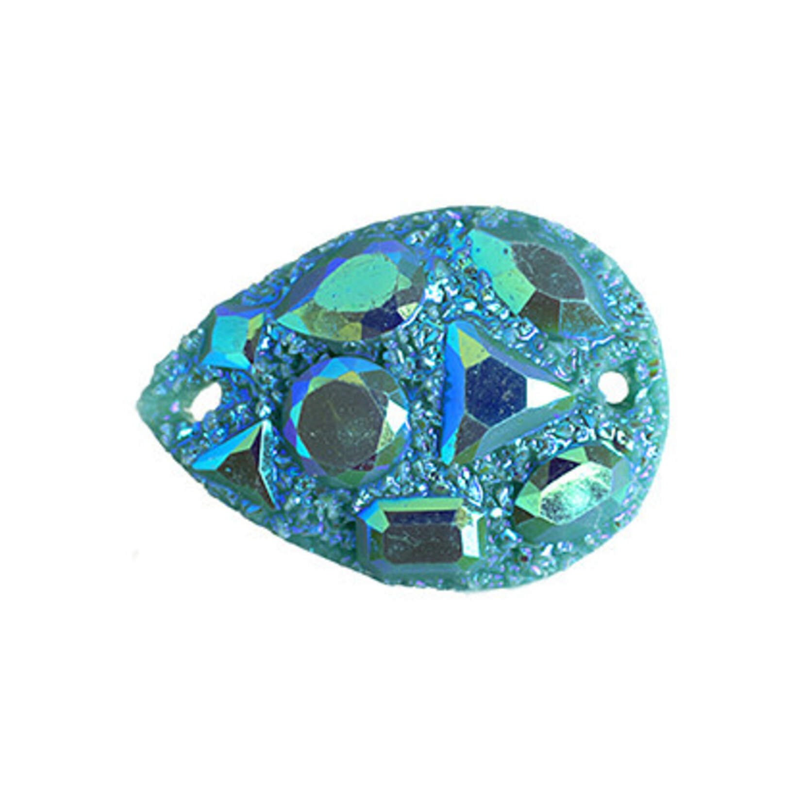 Moon Rock Resin Sew-On Stone 18 x 25 mm Drop (10 Pieces)