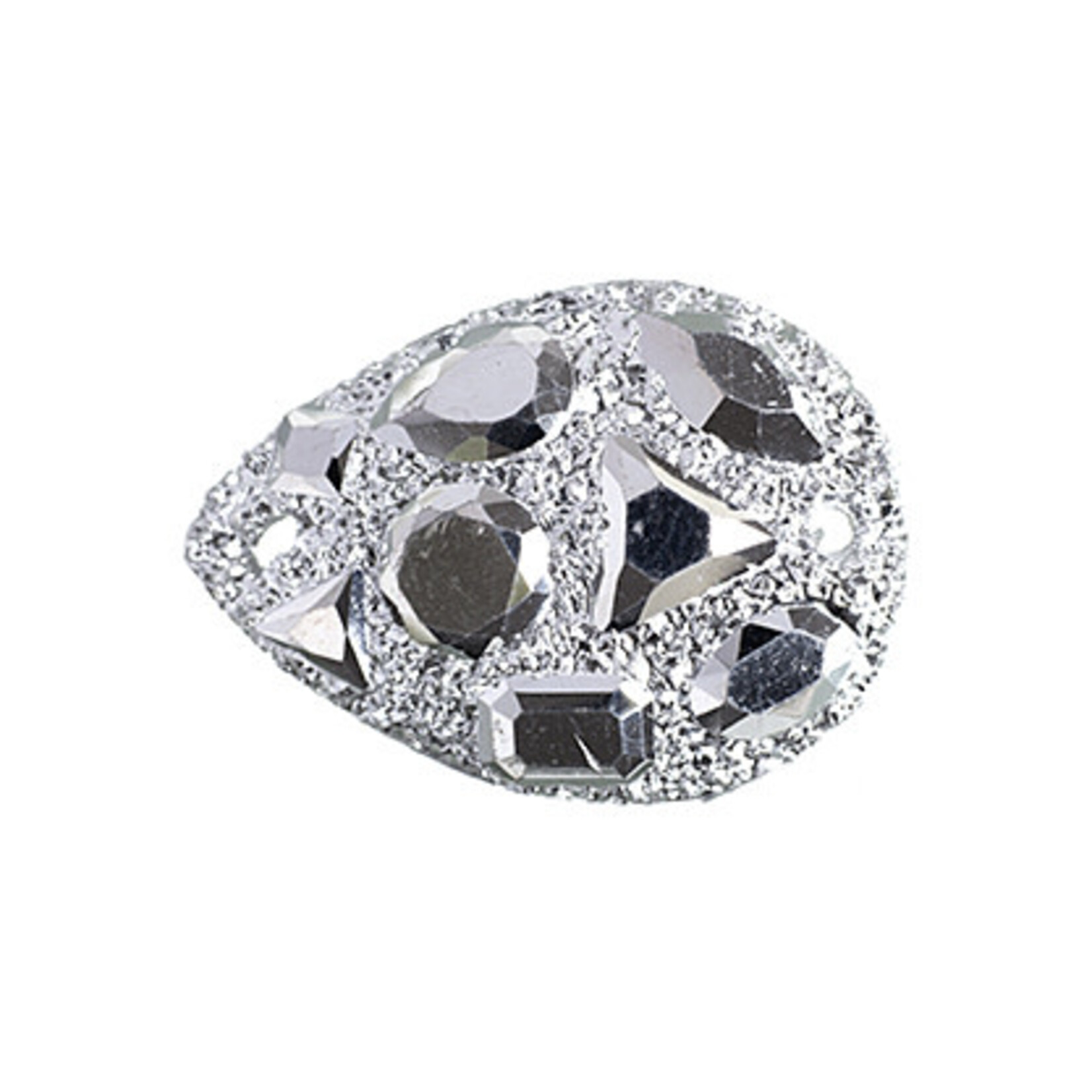 Moon Rock Resin Sew-On Stone 18 x 25 mm Drop (10 Pieces)