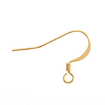 Earring Hook Fishhook Slender  Gold (100 Pieces) 17Mm Fish Hook
