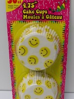 Printed Cake Cups  Happy Face 4.75 inches (50CT)