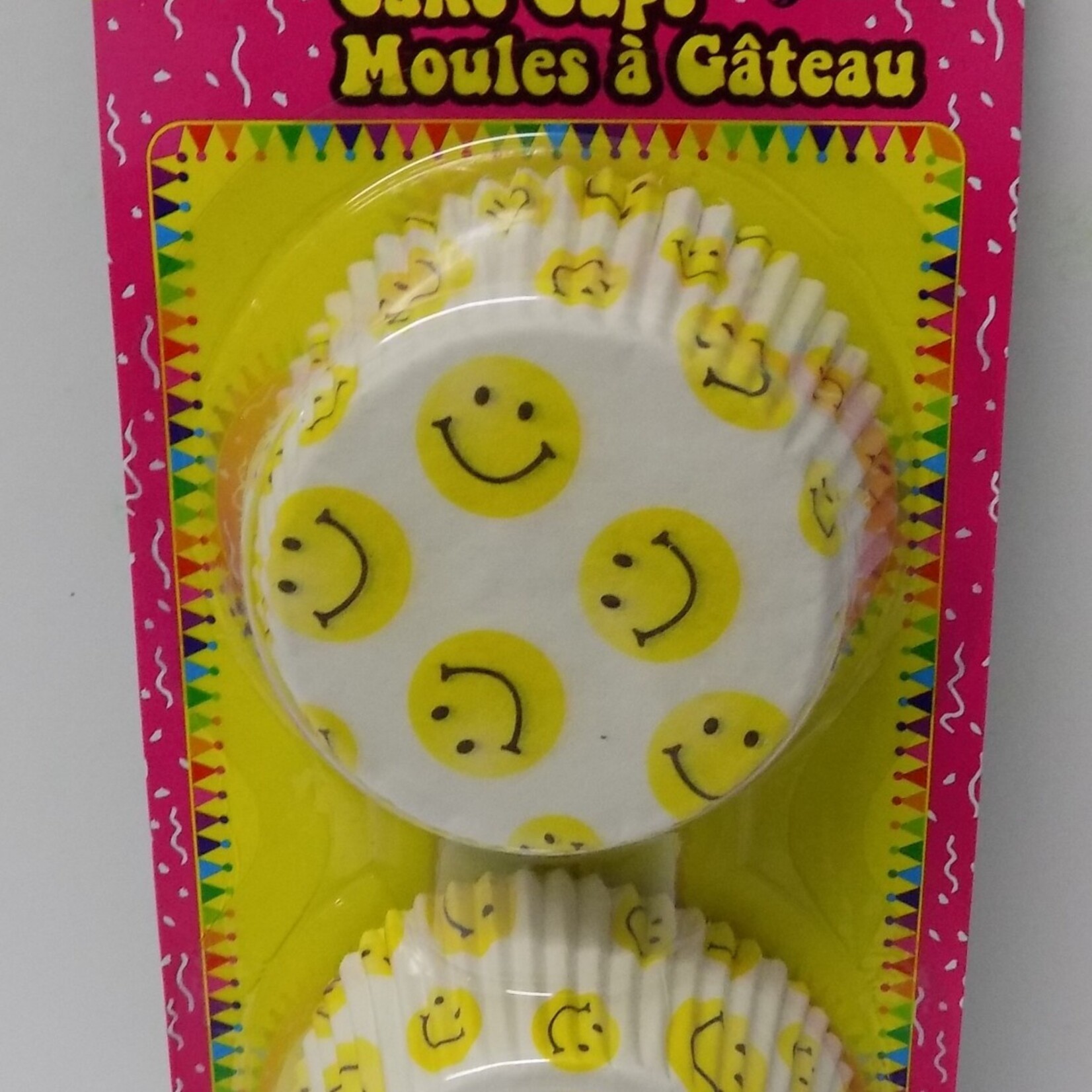 Printed Cake Cups  Happy Face 4.75 inches (50CT)
