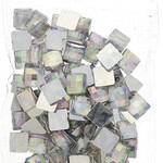 Acrylic Facetted Rhinestone Square 10mm (100 pcs) Crystal AB