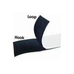 Velcro Adhesive 1 1/2 Inch Black (Yard)