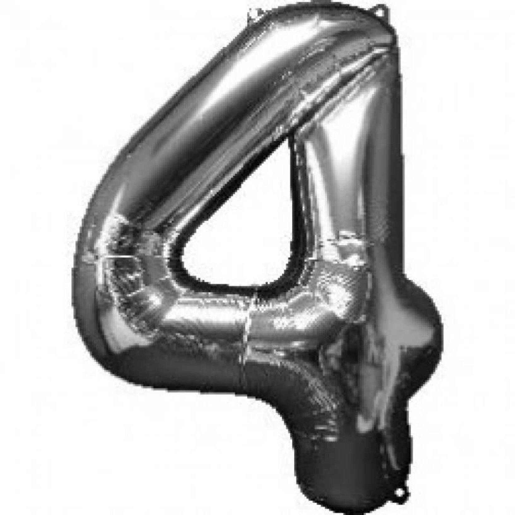 Foil Number Balloon 34 Inches Silver