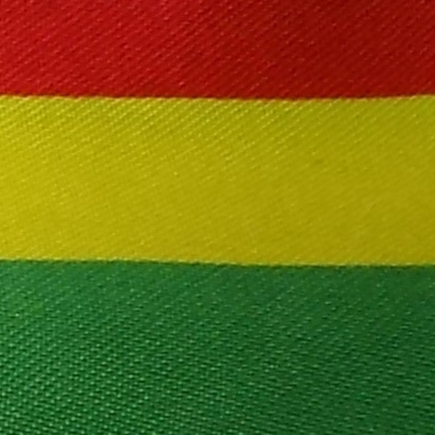 Satin Polyester 58 - 60 Inches Striped - Red , Yellow and Green