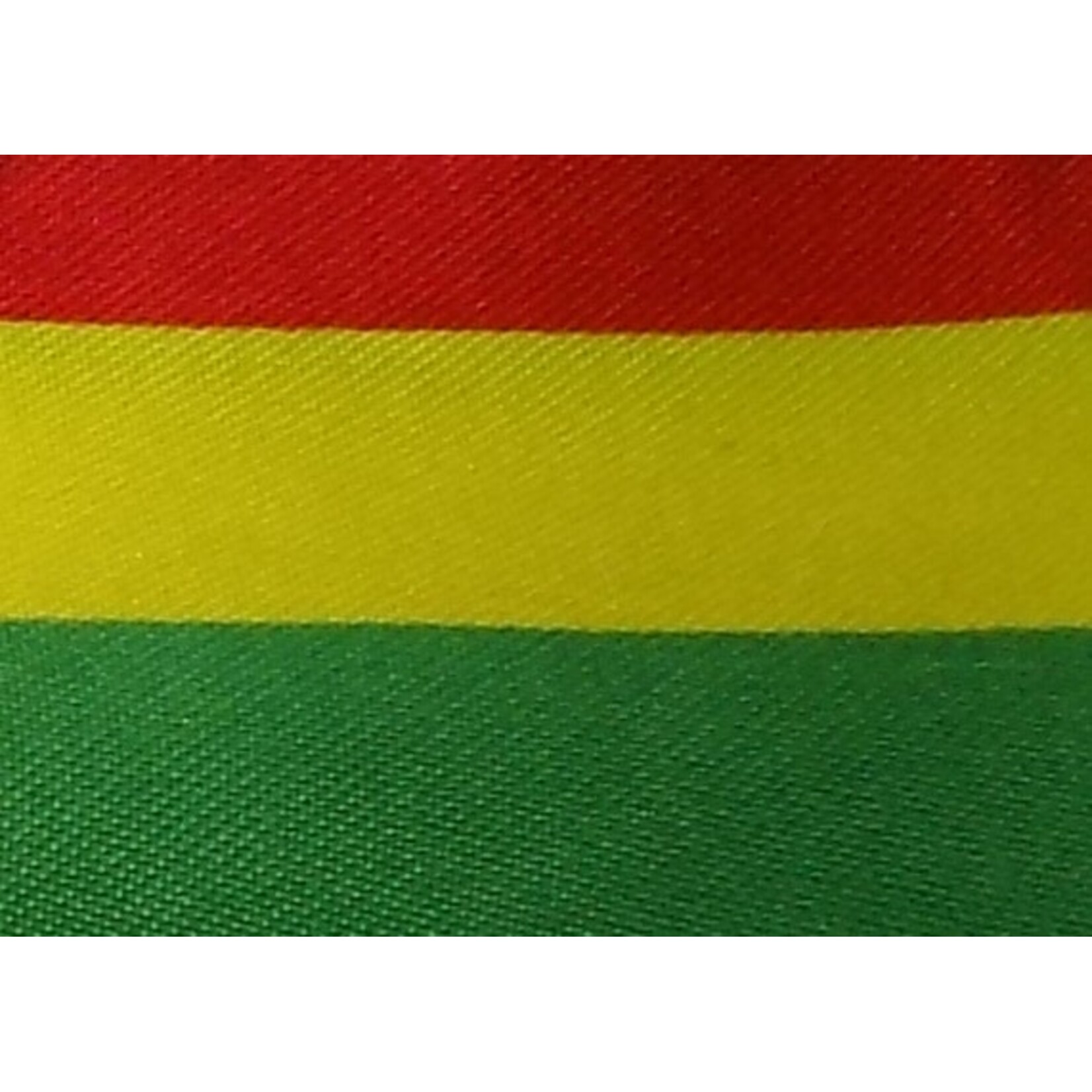 Satin Polyester 58 - 60 Inches Striped - Red , Yellow and Green