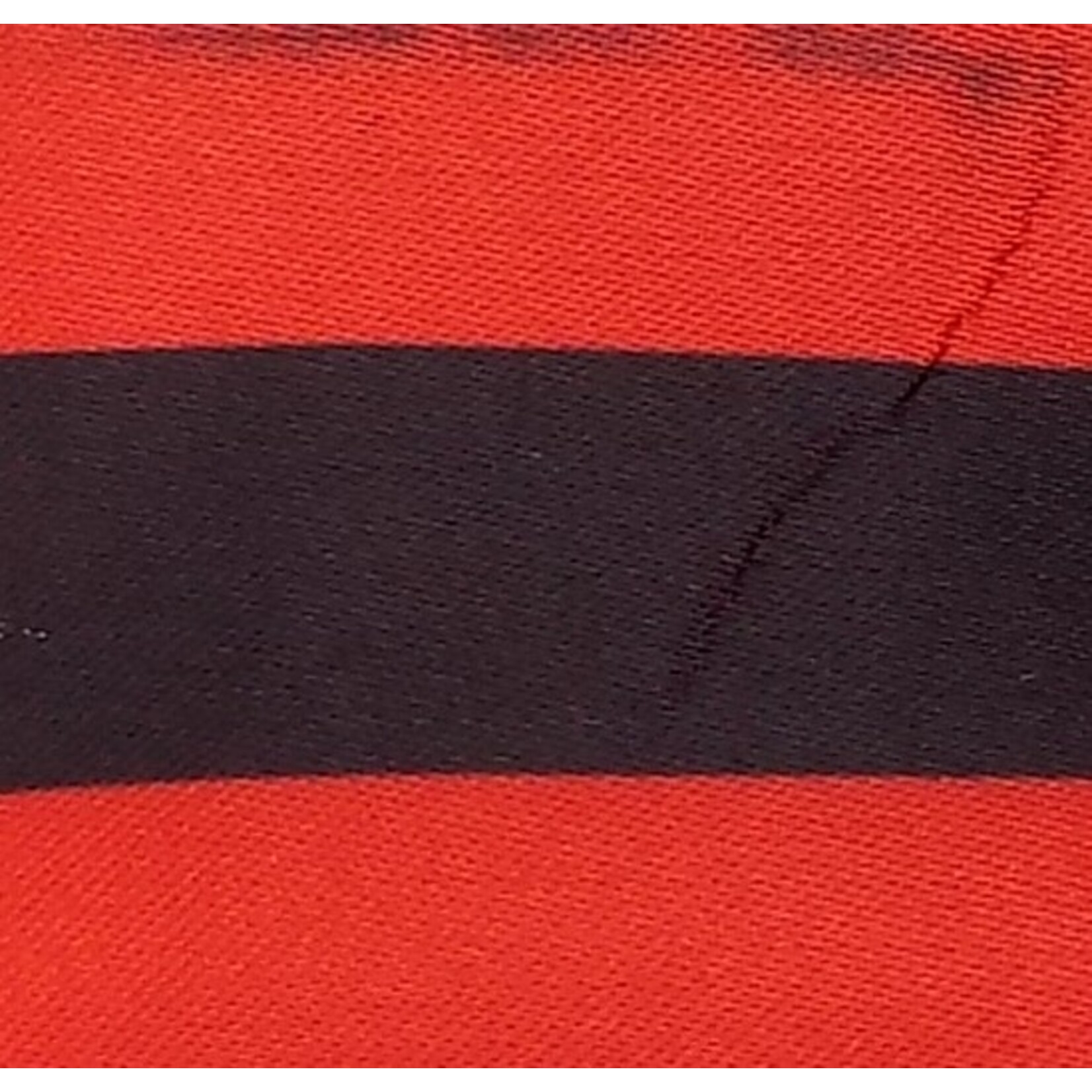 Satin Polyester 58 - 60 Inches Striped - Red & Black