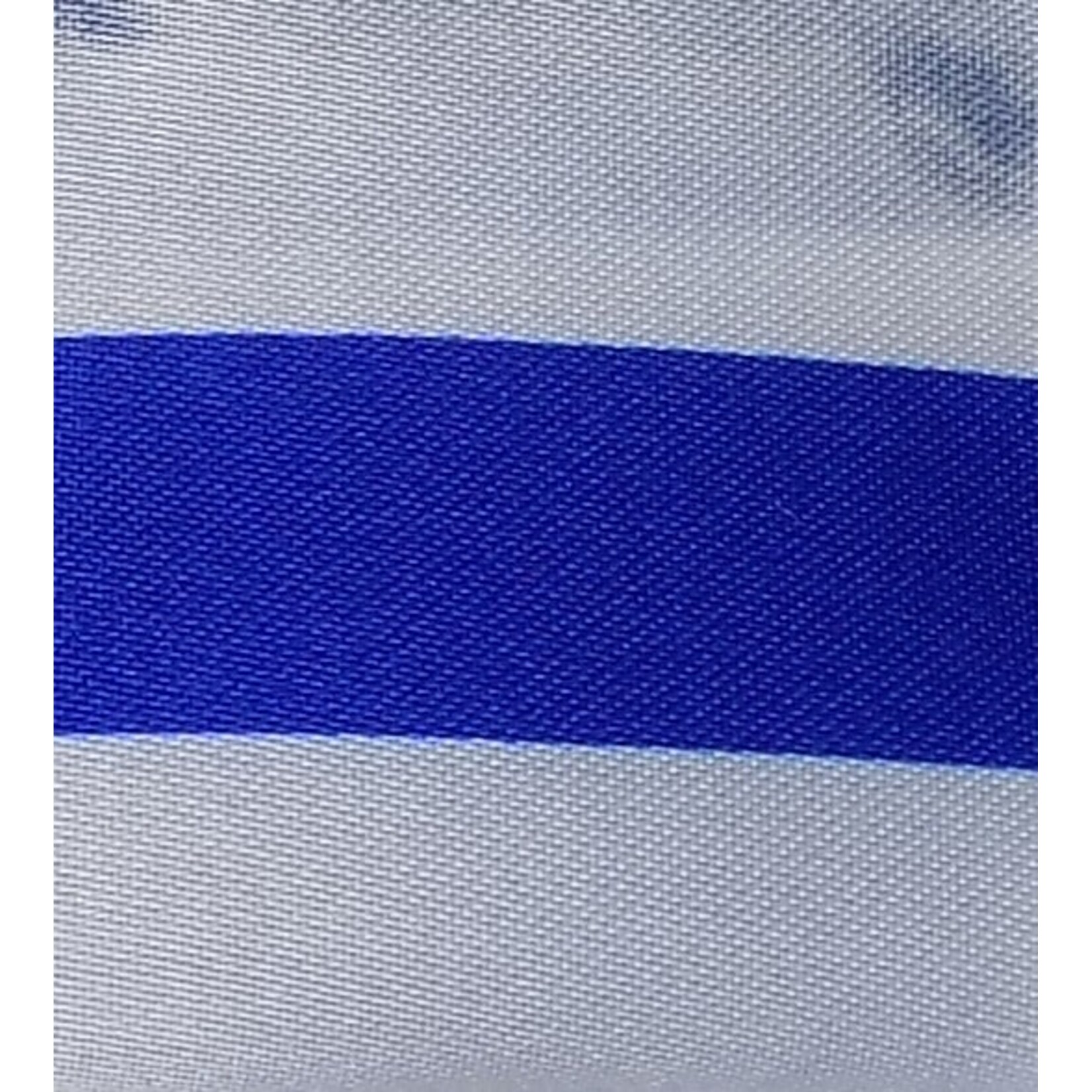 Satin Polyester 58 - 60 Inches Striped - Royal Blue & White