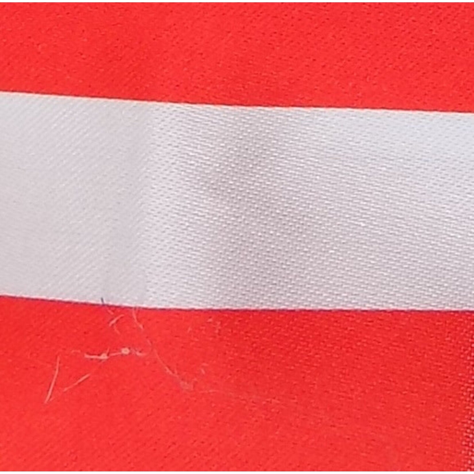 Satin Polyester 58 - 60 Inches Striped - White & Red