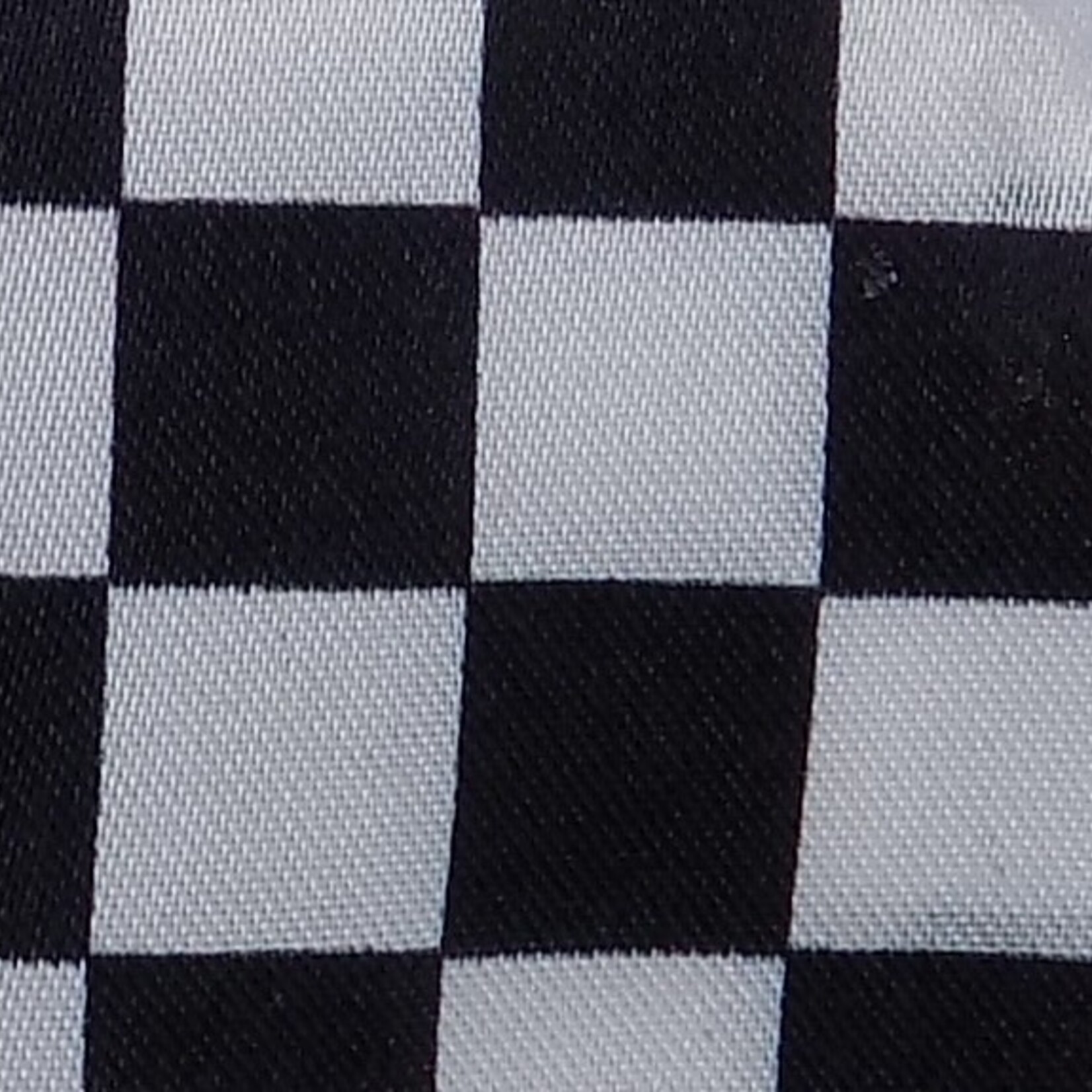 Satin Polyester 58 - 60 Inches Checkered - White & Black
