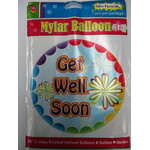 Mylar Balloon 18 Inches Get Well Soon