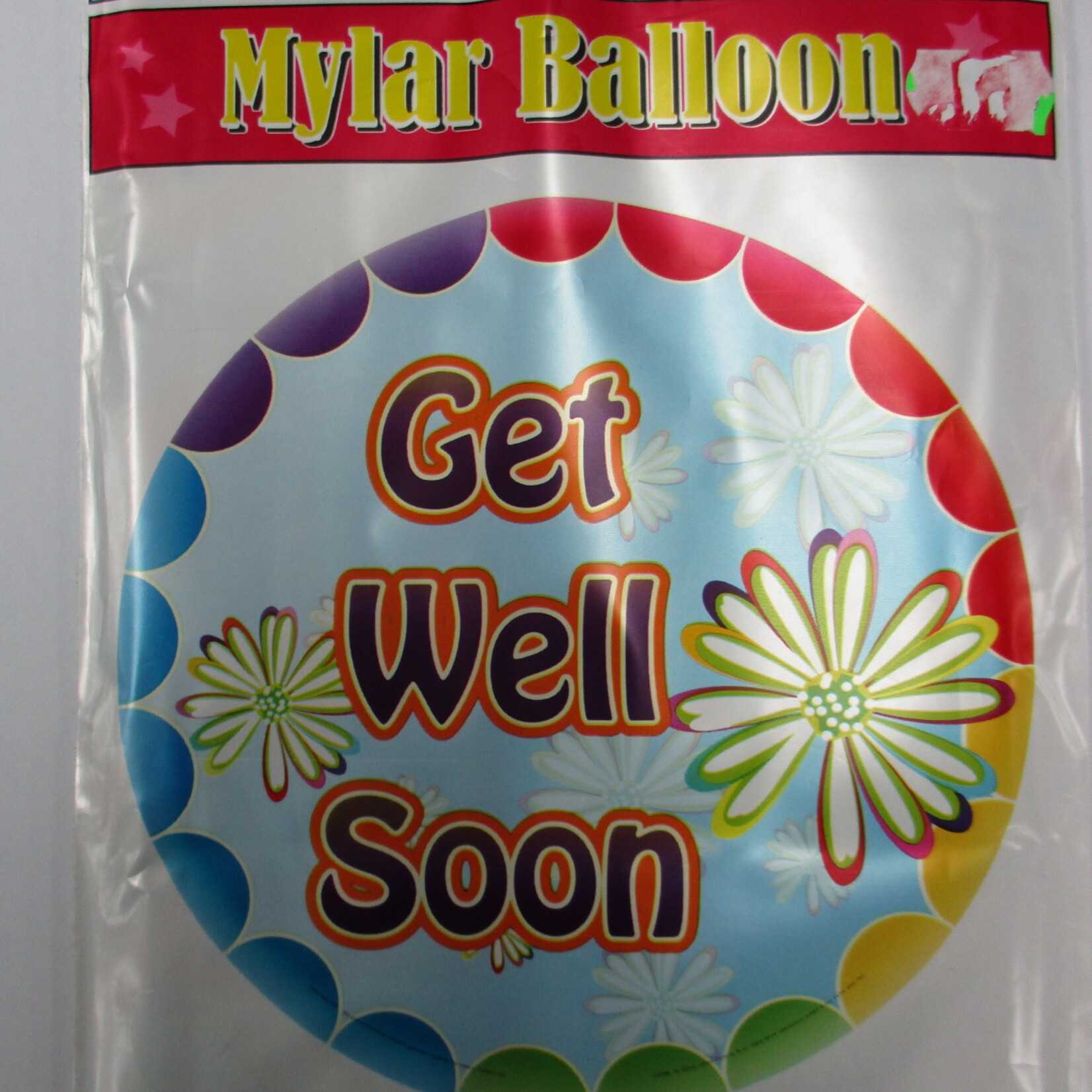 Mylar Balloon 18 Inches Get Well Soon