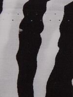 Zebra Print Cotton 58 - 60 Inches White and Black