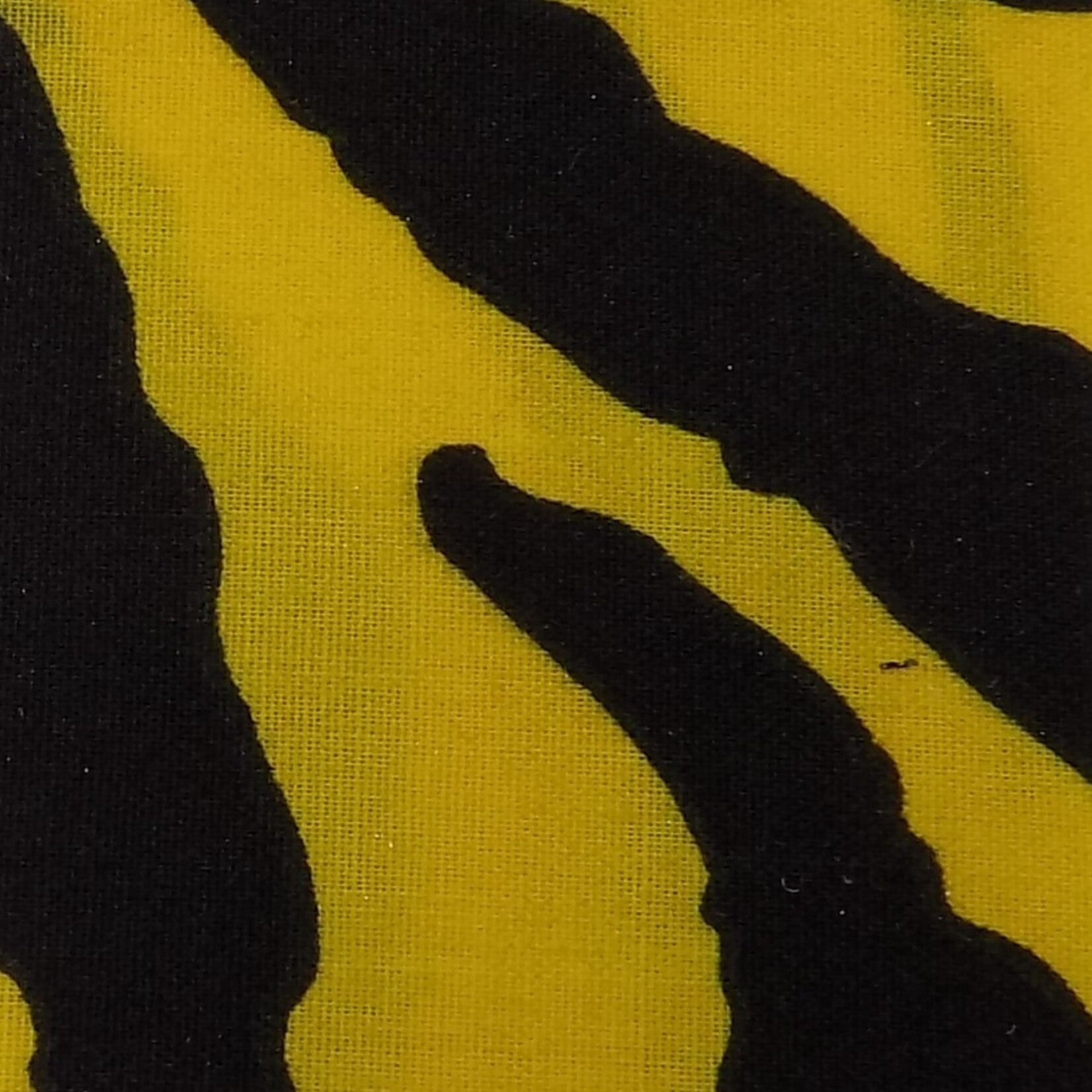 Zebra Print Cotton 58 - 60 Inches Yellow and Black