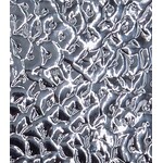 Pattern Sequins Leatherette w/ Fleece Backing Silver