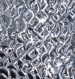 Pattern Sequins Leatherette w/ Fleece Backing Silver