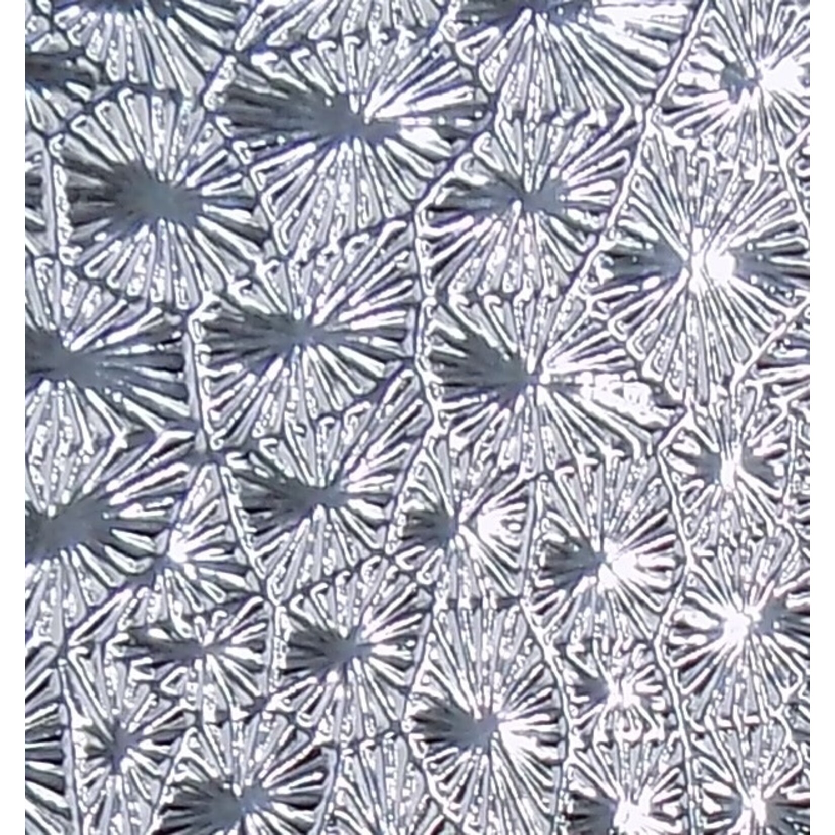 Pattern Fandango Leatherette w/ Fleece Backing Silver