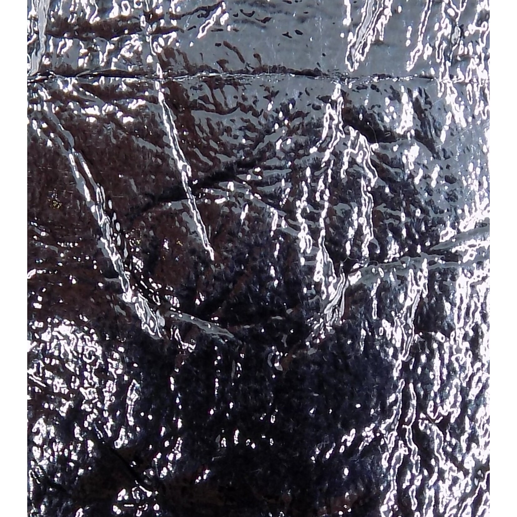 Pattern Krinkle Leatherette w/ Fleece Backing Silver