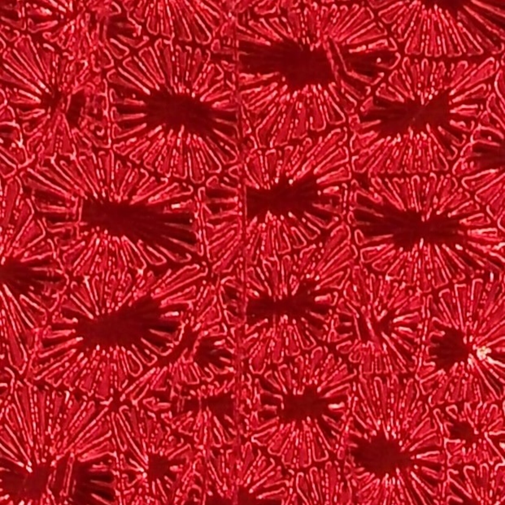 Pattern Fandango Leatherette w/ Fleece Backing Red