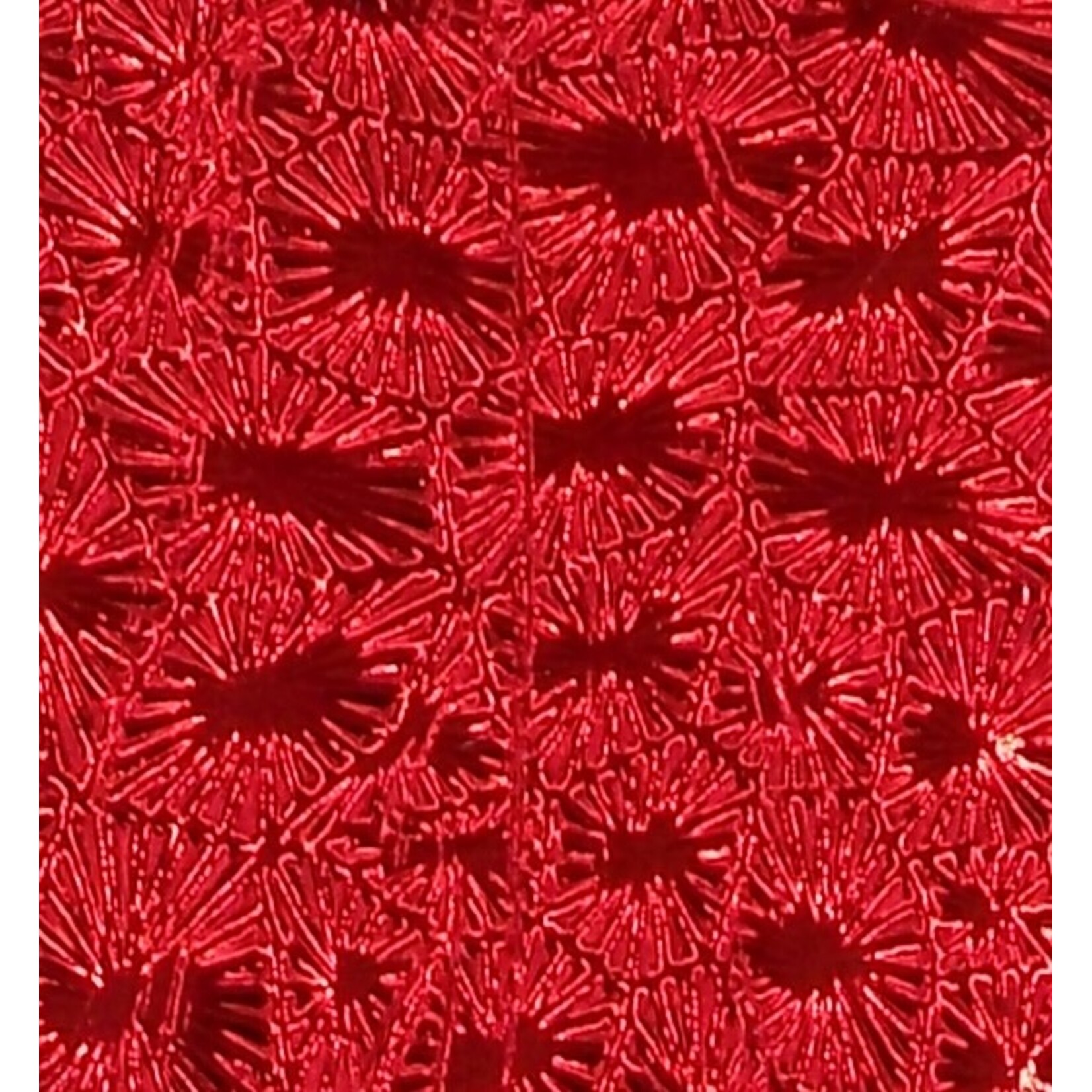 Pattern Fandango Leatherette w/ Fleece Backing Red